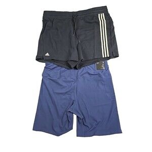 Adidas & Under Armour Workout Shorts Lot of 2 Womens 3X Plus Size Loose & Fitted